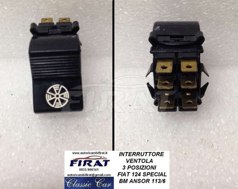 INTERRUTTORE VENTOLA FIAT 124 SPECIAL
